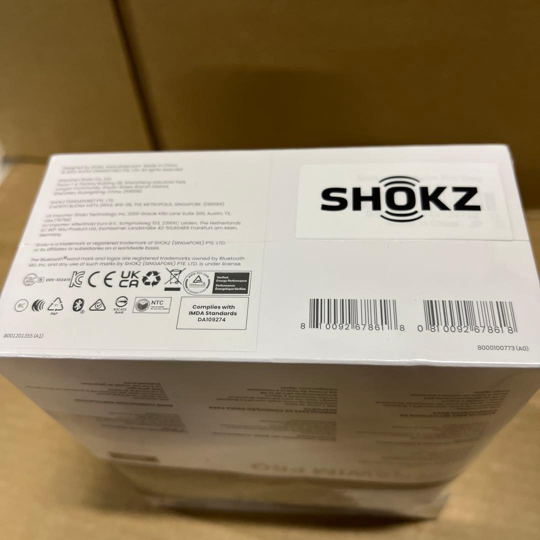 新品 Shokz ショックス OpenSwim Pro オープンイヤー グレー