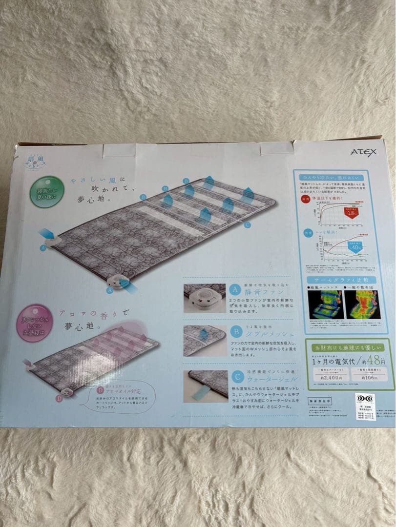 【訳あり】ATEX 涼感寝具 扇風マットレス