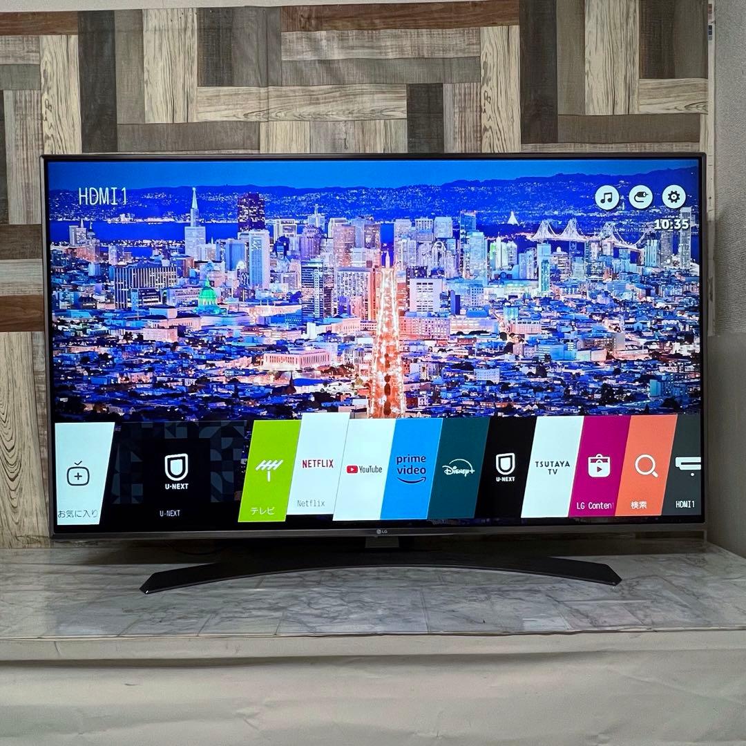 即日受渡❣️全国送料込LG4K55型テレビYouTube.Netflix.プライム
