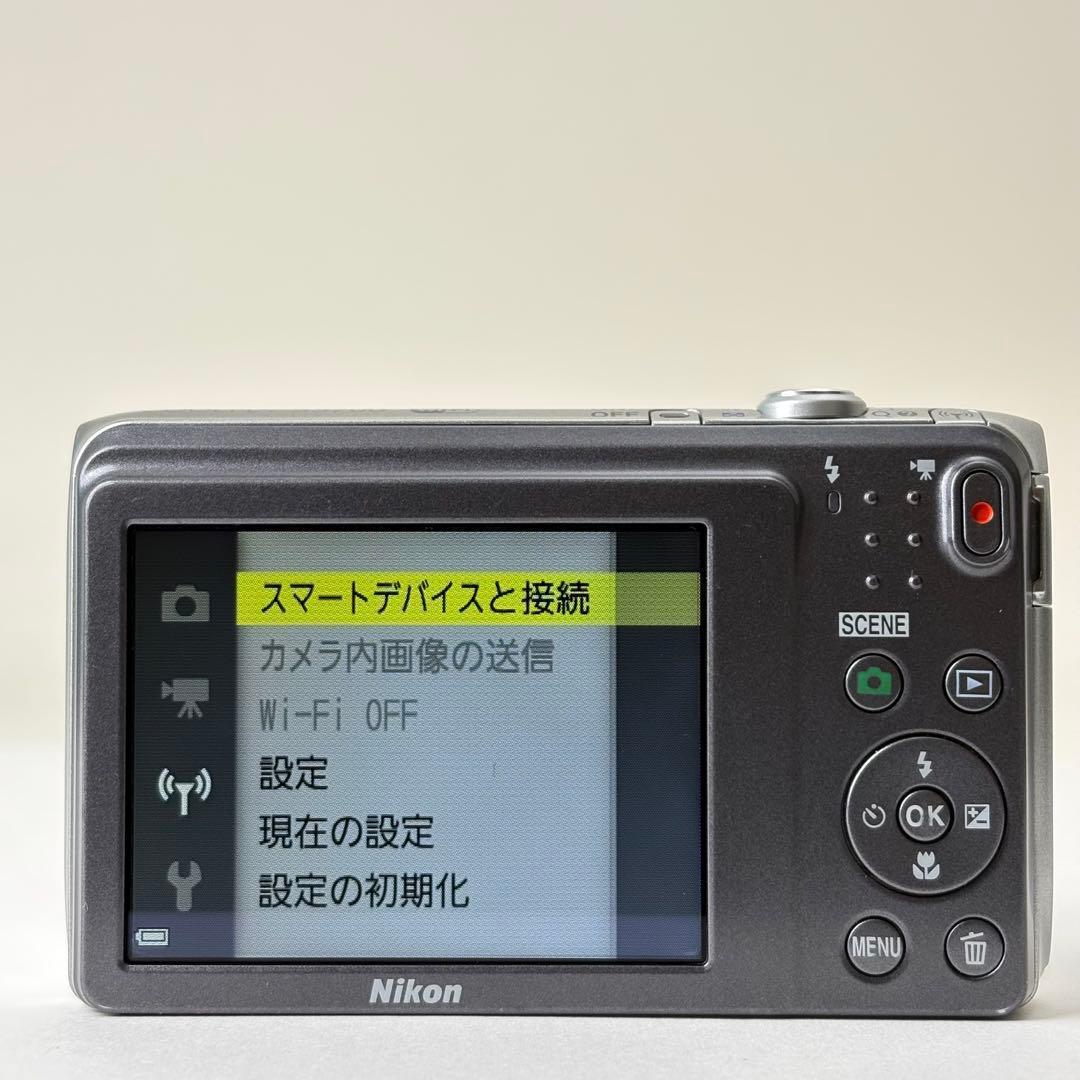 ニコン デジタルカメラ COOLPIX S3700 シルバー Wi-Fi対応