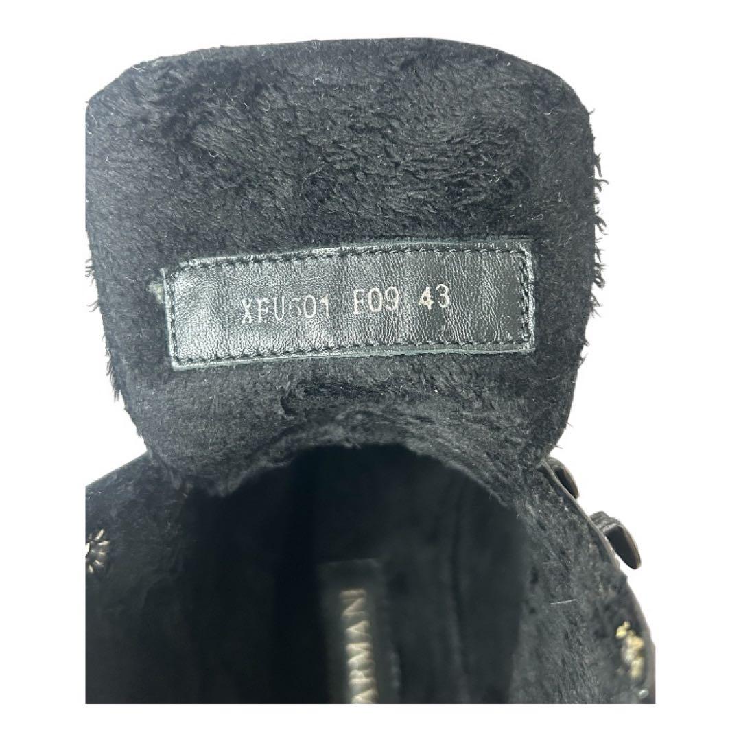 ENPORIO ARMANI黒 レザー ブーツ