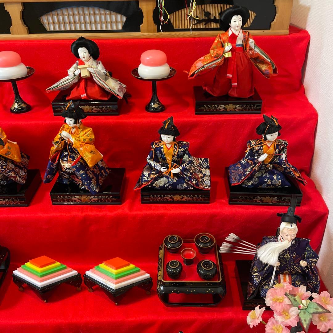 伝統的な雛人形セット　7段