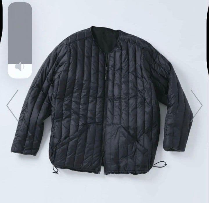 【完売品】TAION 別注 ヴァーチカルキルト リバーシブル ダウンカーディガン