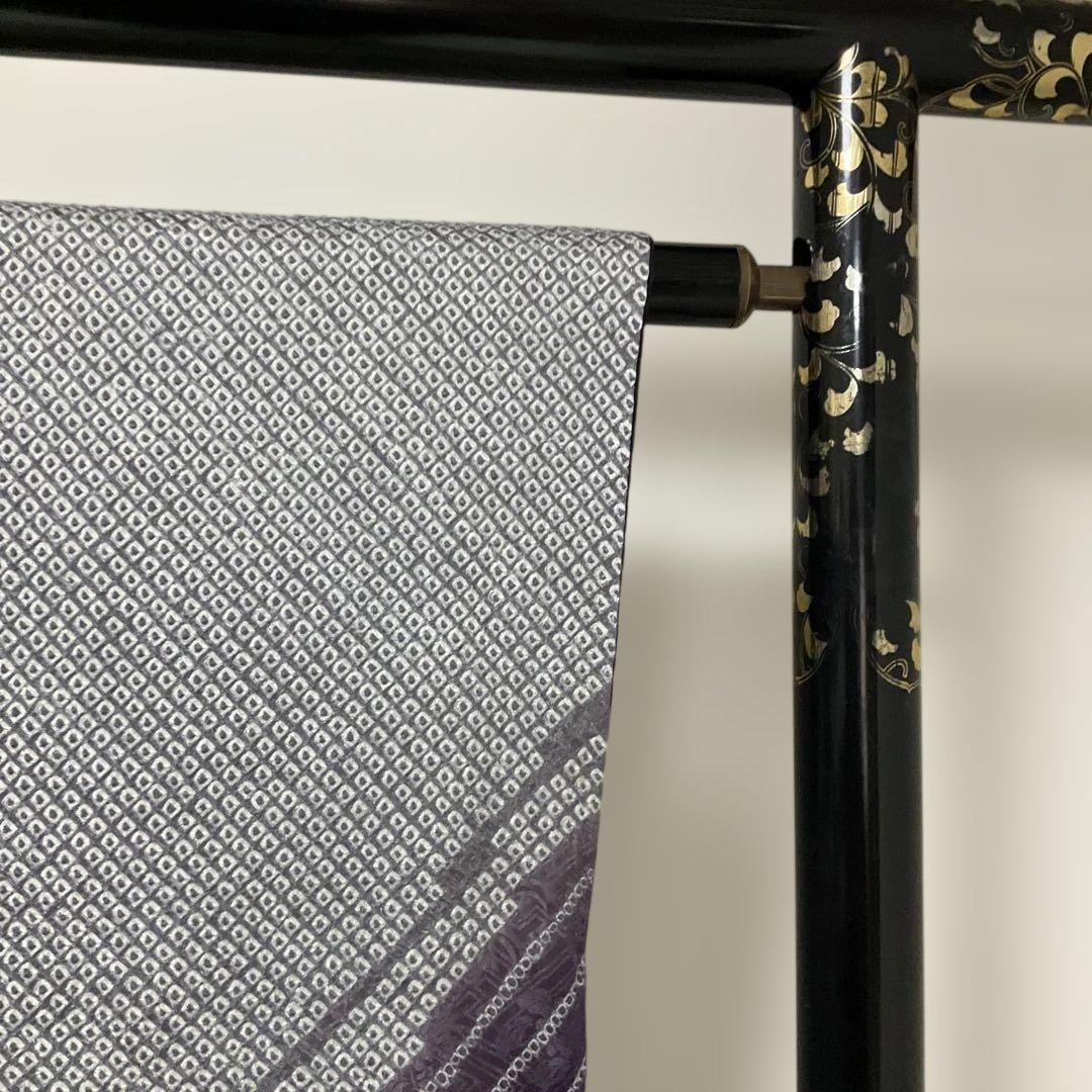 かつどん　No.2870 正絹総絞り幾何学波柄訪問着　美品