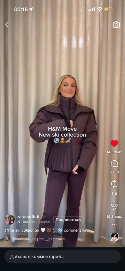 ダークパープル フード付きダウンジャケット