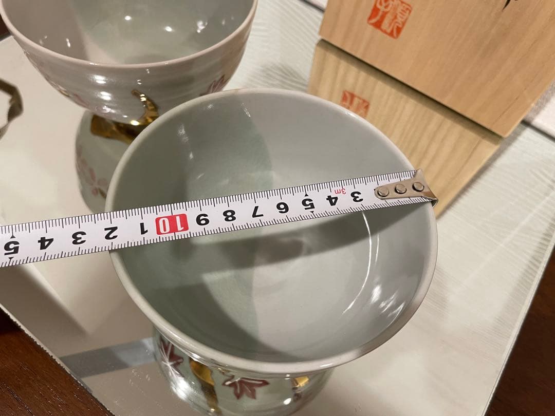 九谷　茶碗　徳田順子