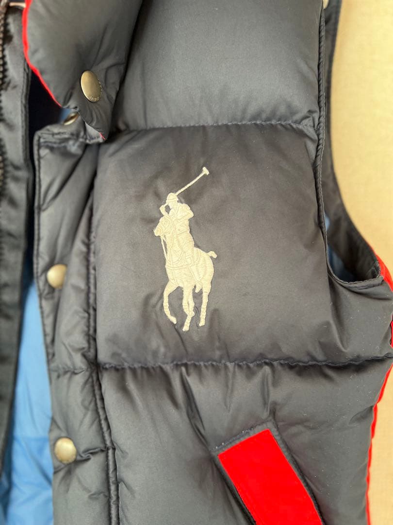 RALPH LAUREN ラルフローレン ダウンベスト ビッグポニー ネイビー