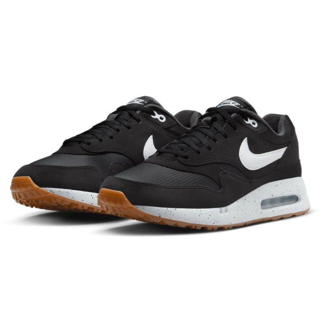 ナイキ ゴルフ 25.5cm エアマックス 1 シューズ スパイク 靴 黒