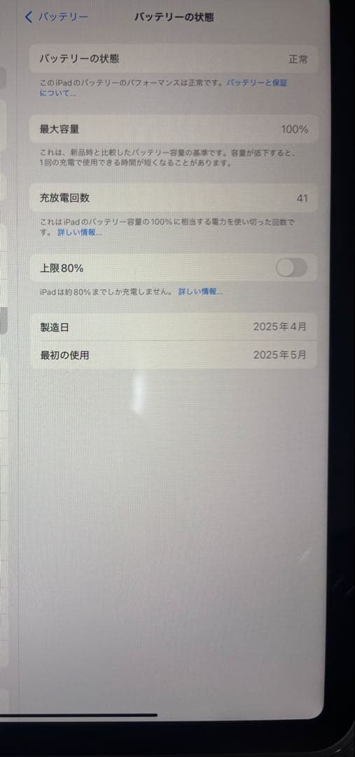 Apple iPad 11 インチ (A16): 11 インチ 126GB