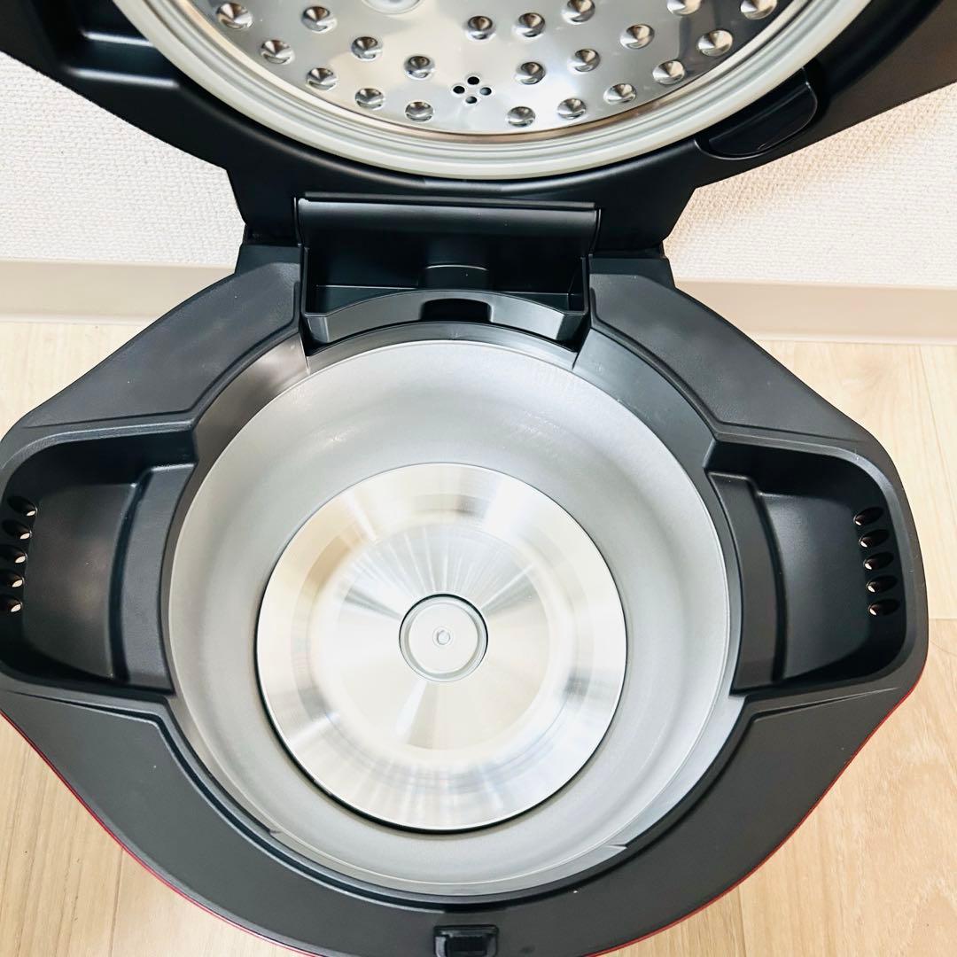 未使用 SHARP 水なし自動調理鍋 ヘルシオ ホットクックKN-HW24G-R