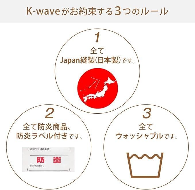 カーテンくれない 1級 遮光カーテン「K-wave-D-plain」