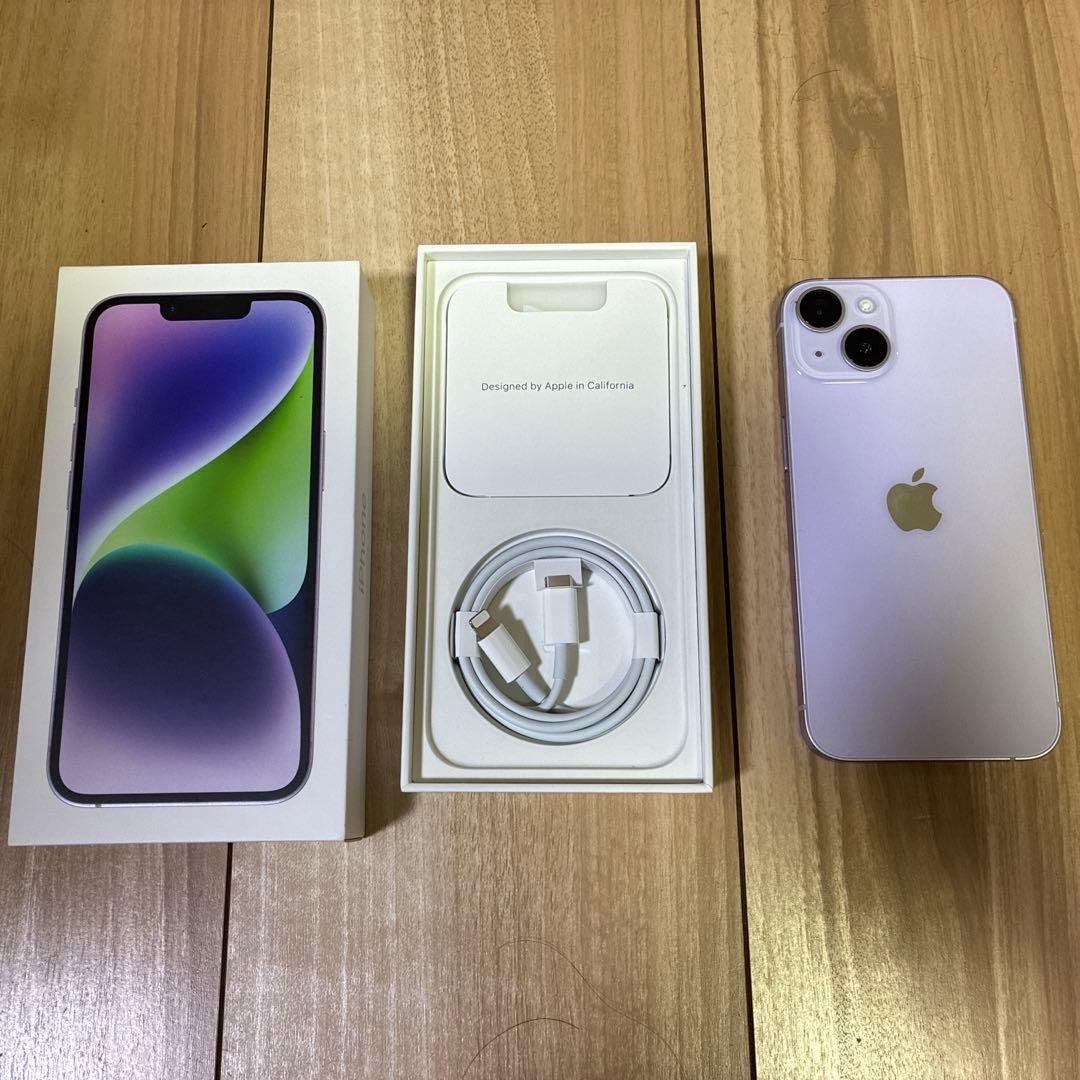 iPhone14 128GB パープル　本体