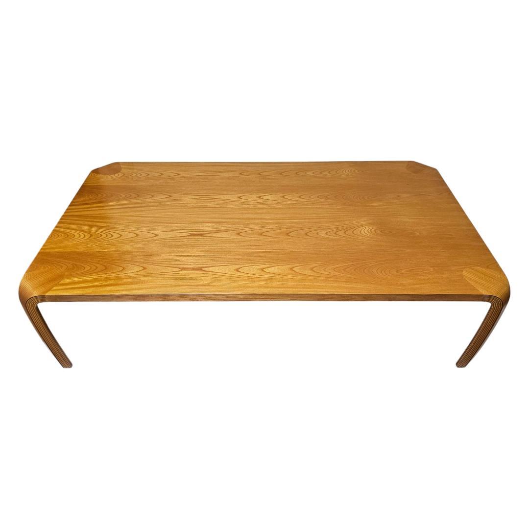 天童木工 Tendo 座卓 150×90 バチ脚 曲木 ローテーブル 和モダン