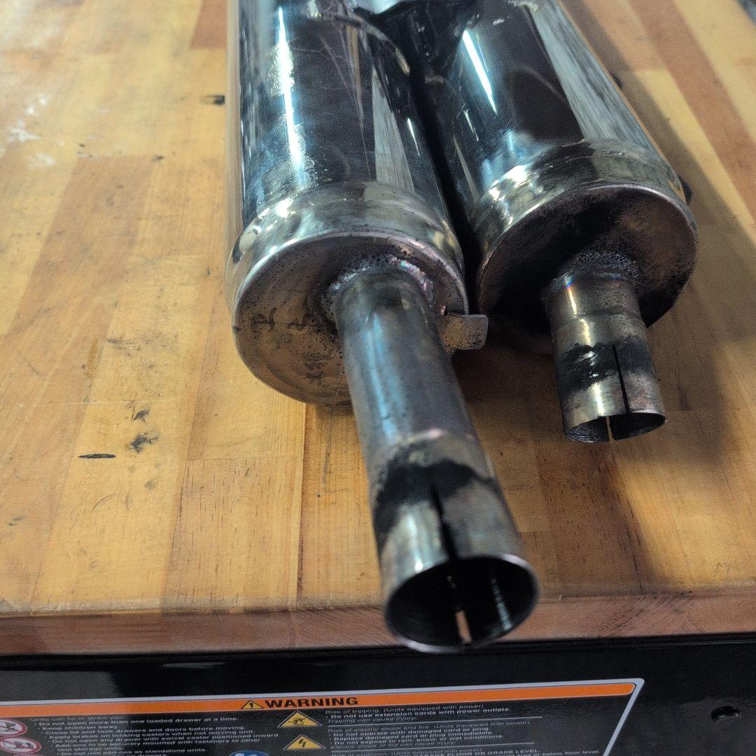 イントルーダー400クラシック　VK56A ワンオフ　ステンレスマフラー