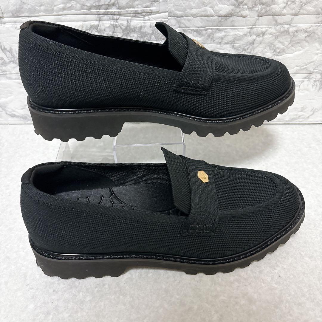 ⭐極美品・希少⭐VIVAIA アーモンドトゥ トラックソール ローファー25.5