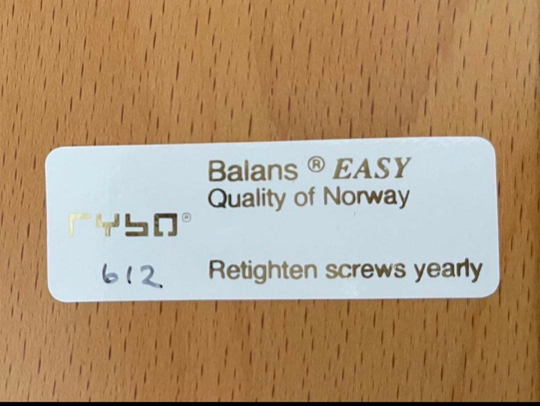 【美品】木製 リボ社 バランスチェア イージー