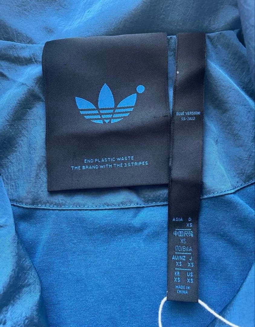 【adidas BLUE VERSION】新品BBブロックドトラックトップXS