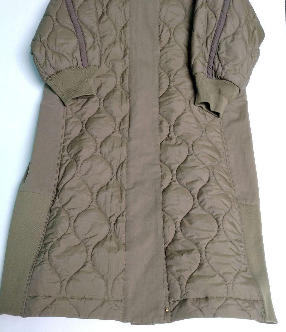 Pual ce cin 異素材MIXモッズコート キルティングコート ロング