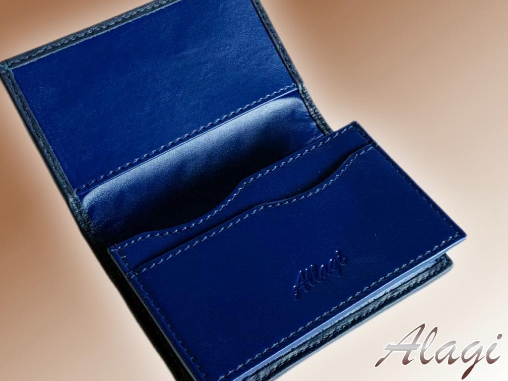 ☆ぺん☆ガルーシャ　名刺入れ　イントレチャート加工　2点セット