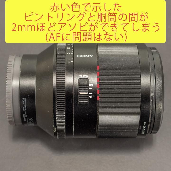 SONY Planar T* FE 50mm F1.4 ZA難あり動作確認済み