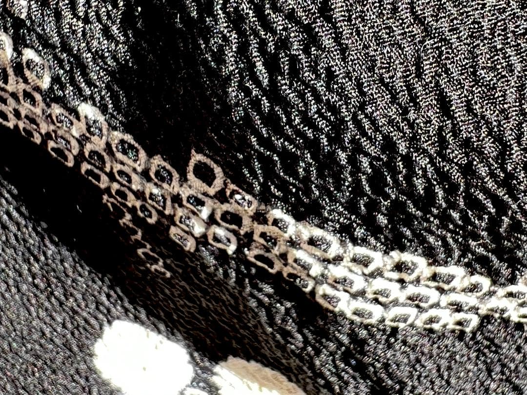 訪問着 絞り 梅枝柄 黒