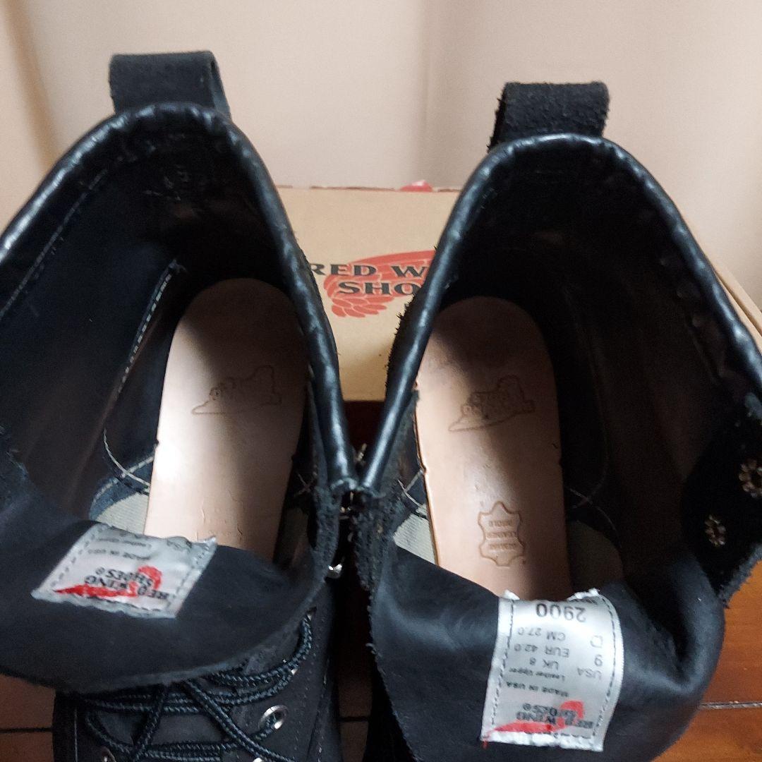 RED WING 2900 ラインマン ブラック アビリーン ラフアウト US9
