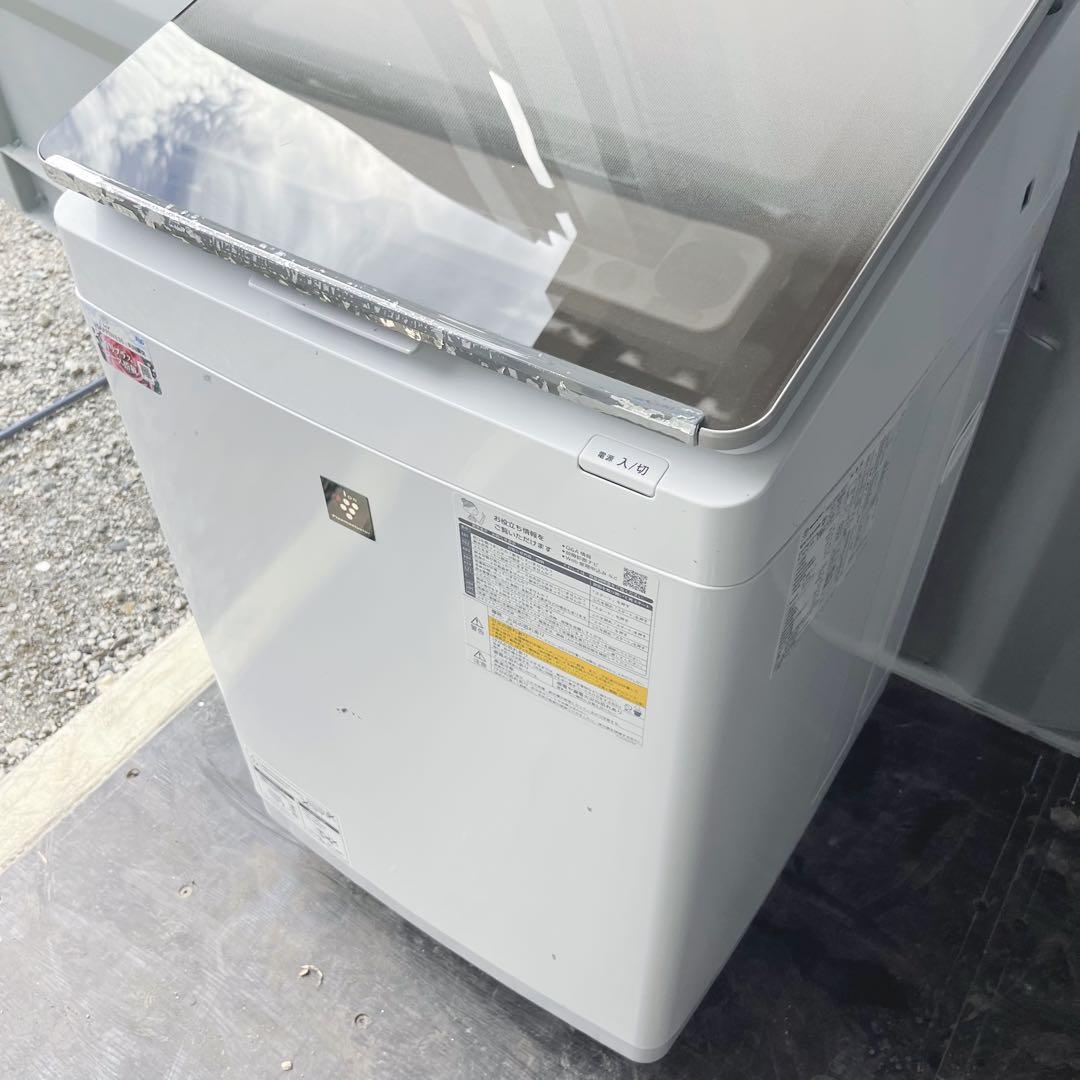 152取付無料！完動品！SHARP熱乾燥搭載スタイリッシュゴールド11kg洗濯機