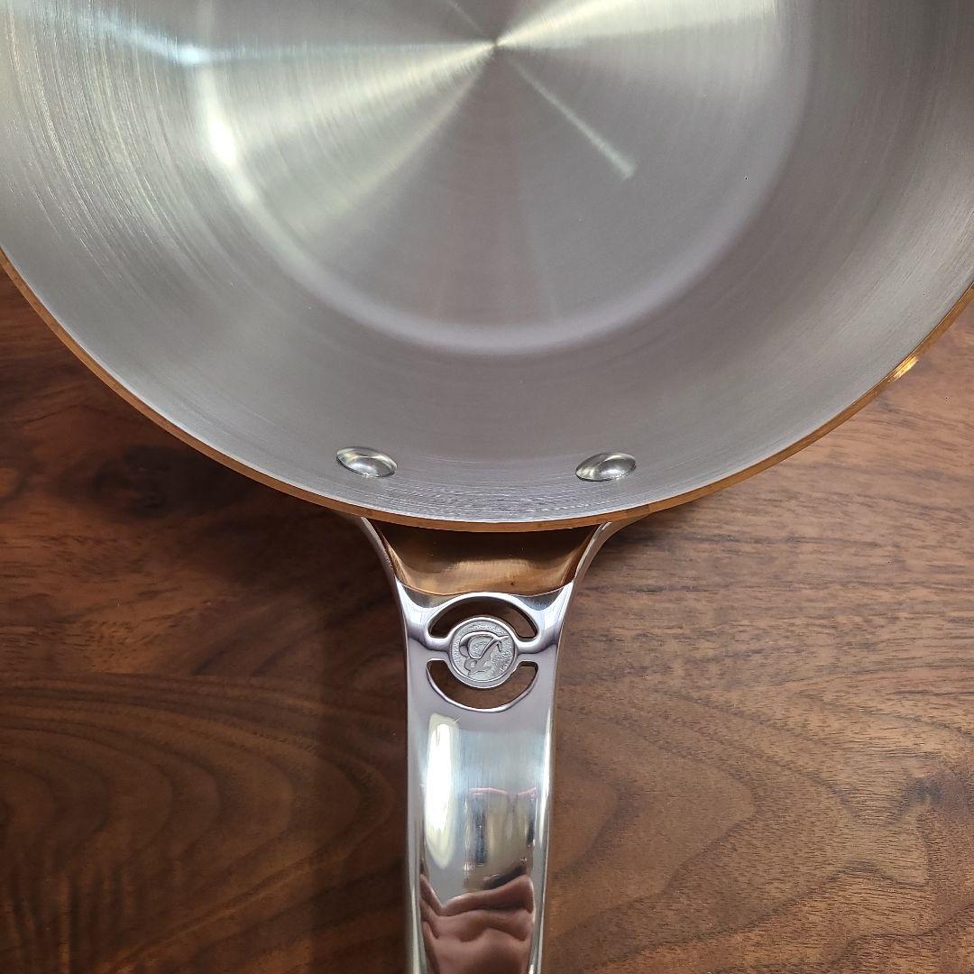 【ブラックフライデー】フランス製deBuyerIH対応20センチ銅ソテーパン蓋付