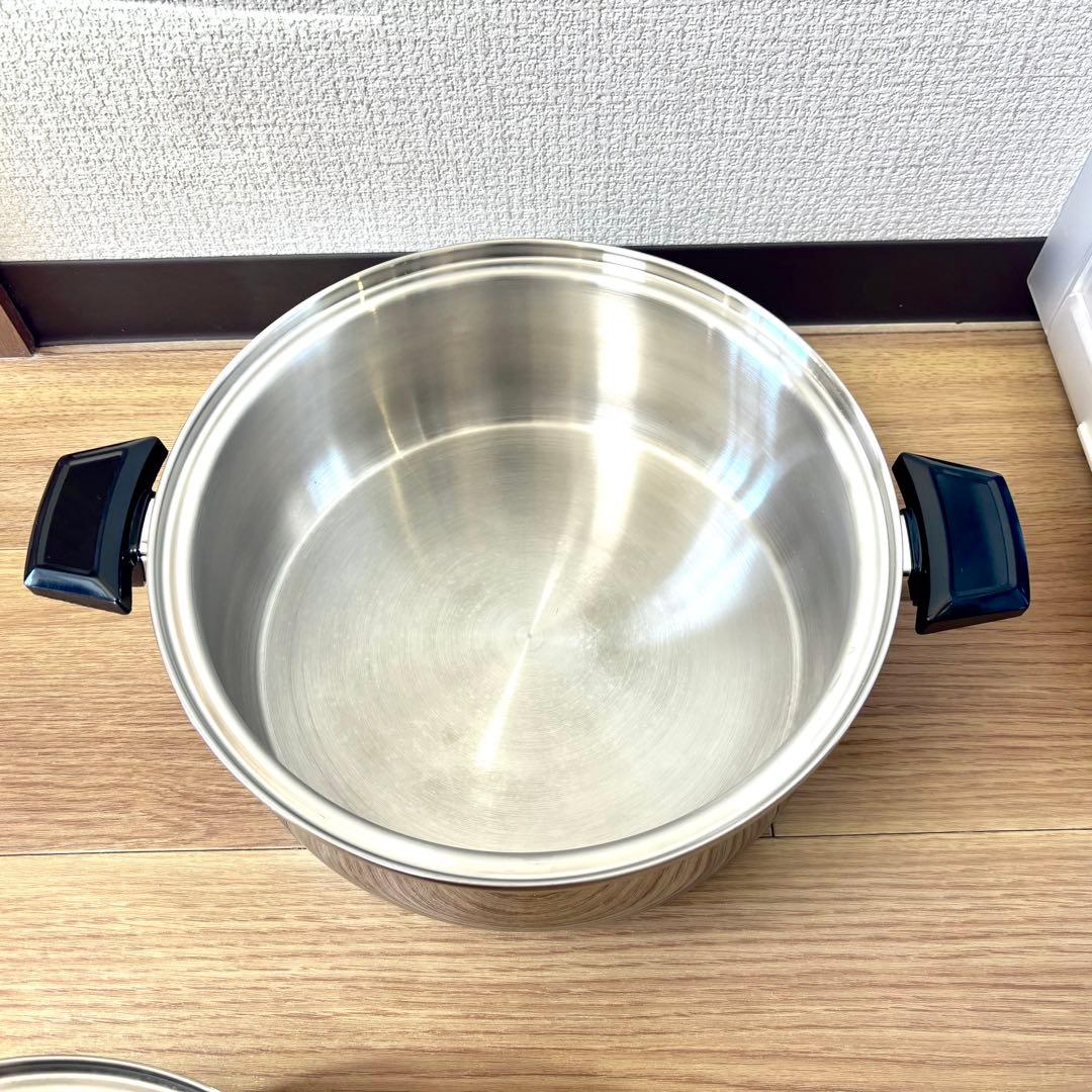 【超美品】ロイヤルクイーン　大フライパン　6リットル鍋セット　IH対応