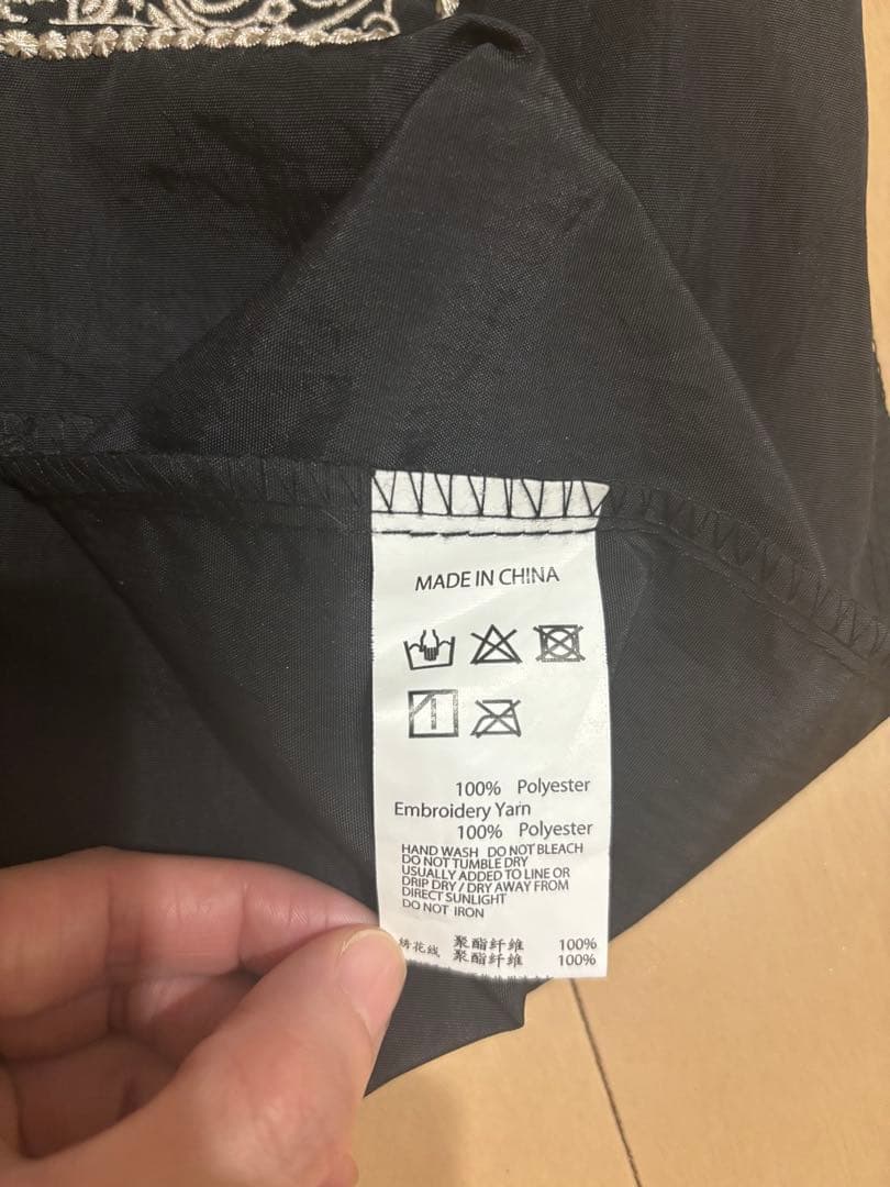 ボールアンドチェーン　スヌーピー　 バンダナ柄　Mサイズ　黒