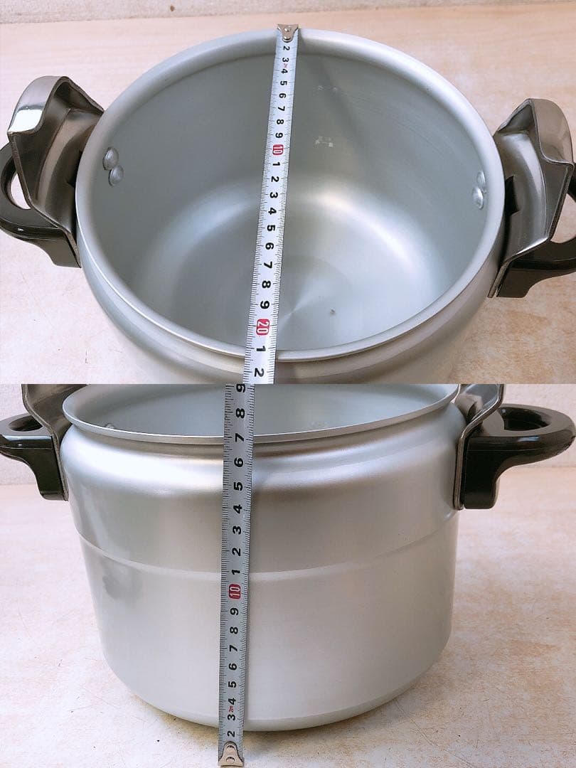 理研 圧力鍋 6L 一升炊き 圧力なべ 両手鍋 RIKEN R-60 自宅保管品