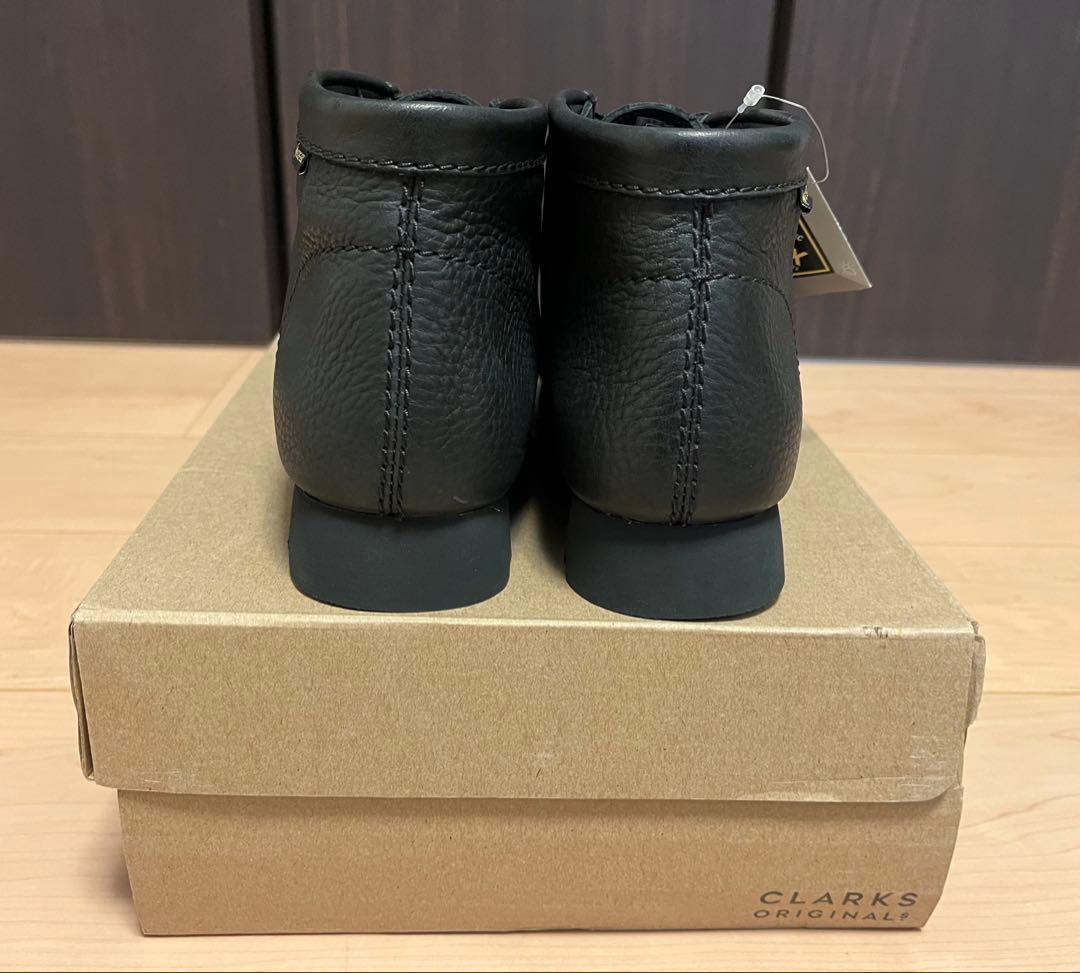 クラークス ワラビー ブーツ レザー GORETEX ブラック 25