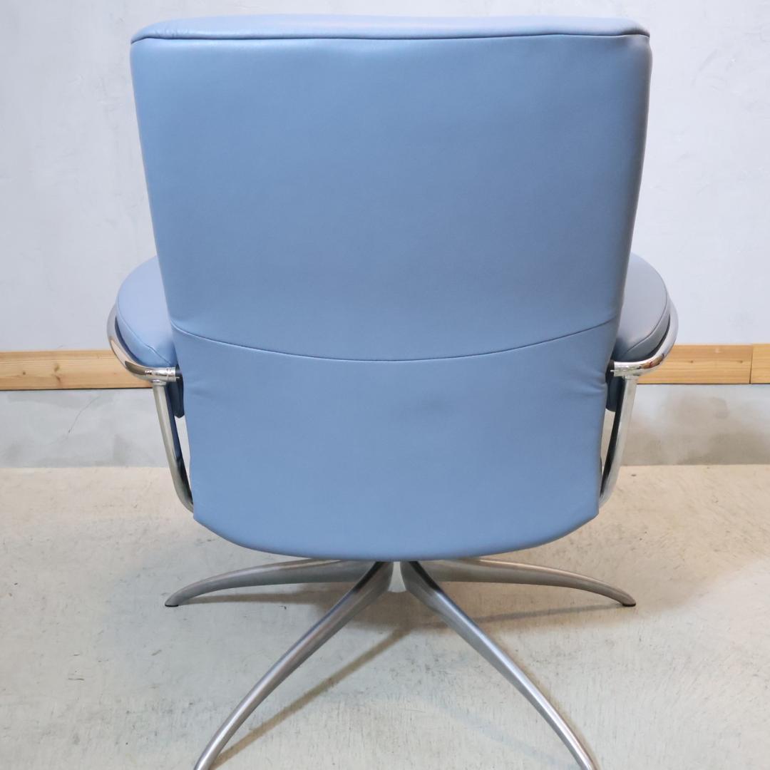 エコーネス 本革 Metro オフィスチェア ストレスレスチェア リクライニング