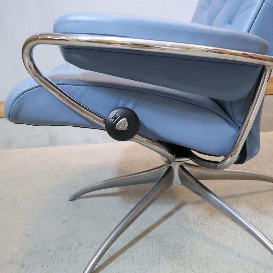 エコーネス 本革 Metro オフィスチェア ストレスレスチェア リクライニング