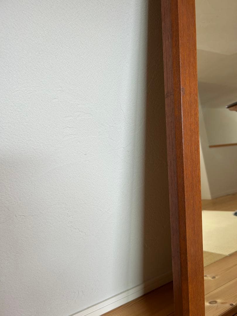 1950年代 ヨーロッパ アンティーク 姿見 木製 スタンドミラー 長方形