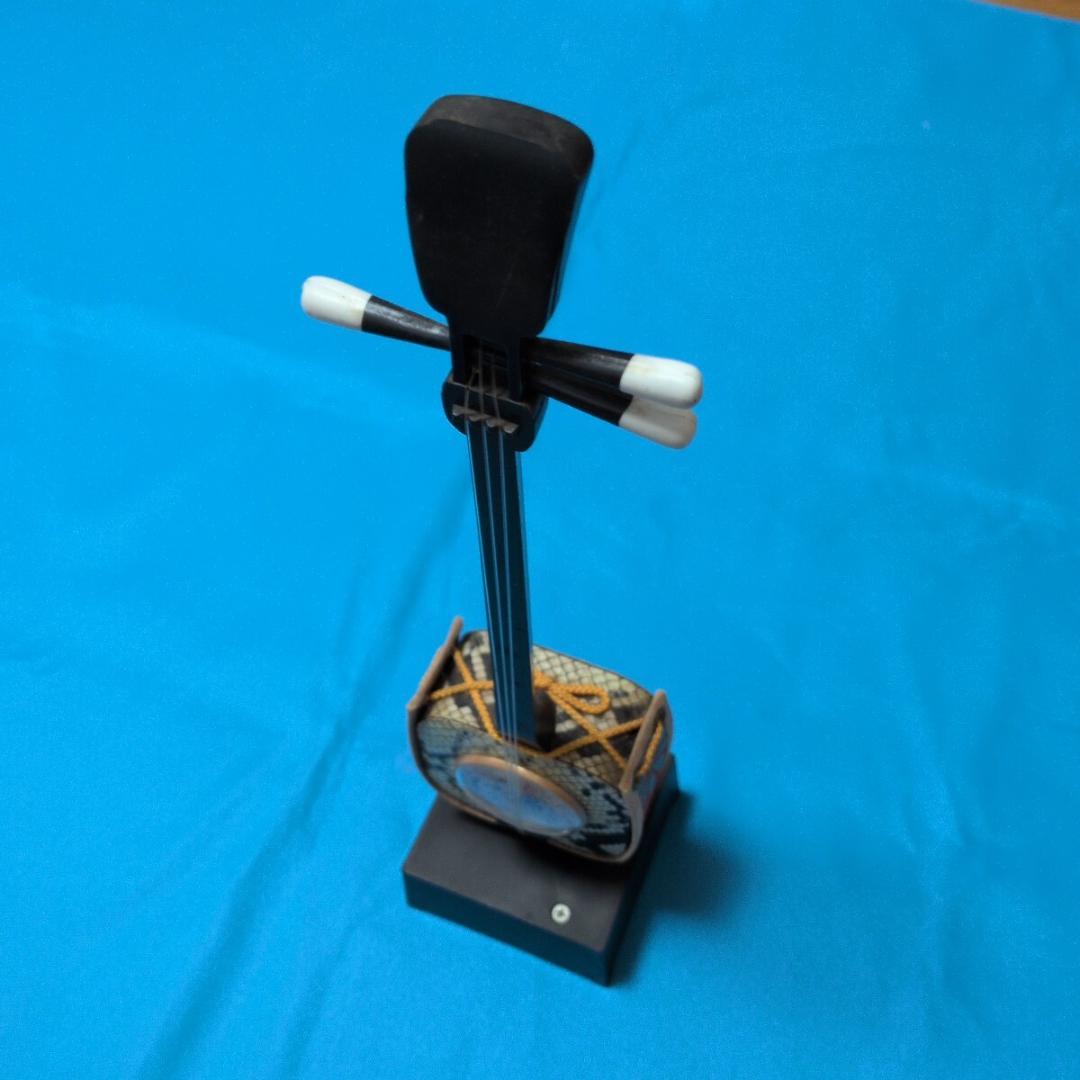 オルゴール蛇皮線オルゴール付き 三味線 沖縄三線昭和レトロアンティーク骨董