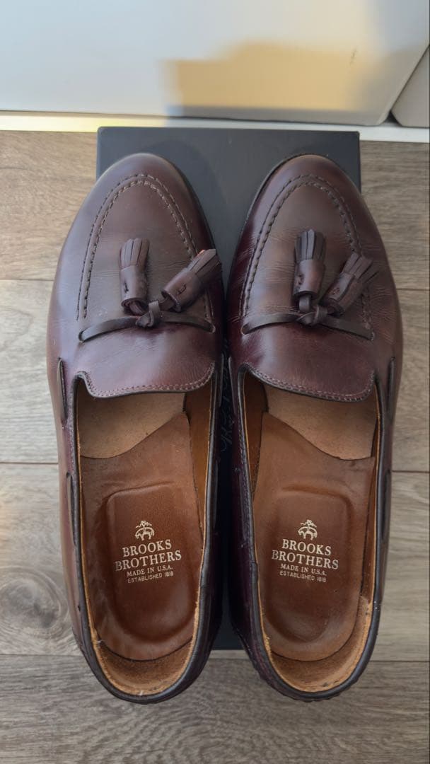 ブルックスブラザーズ Alden タッセルローファー8ハーフ E