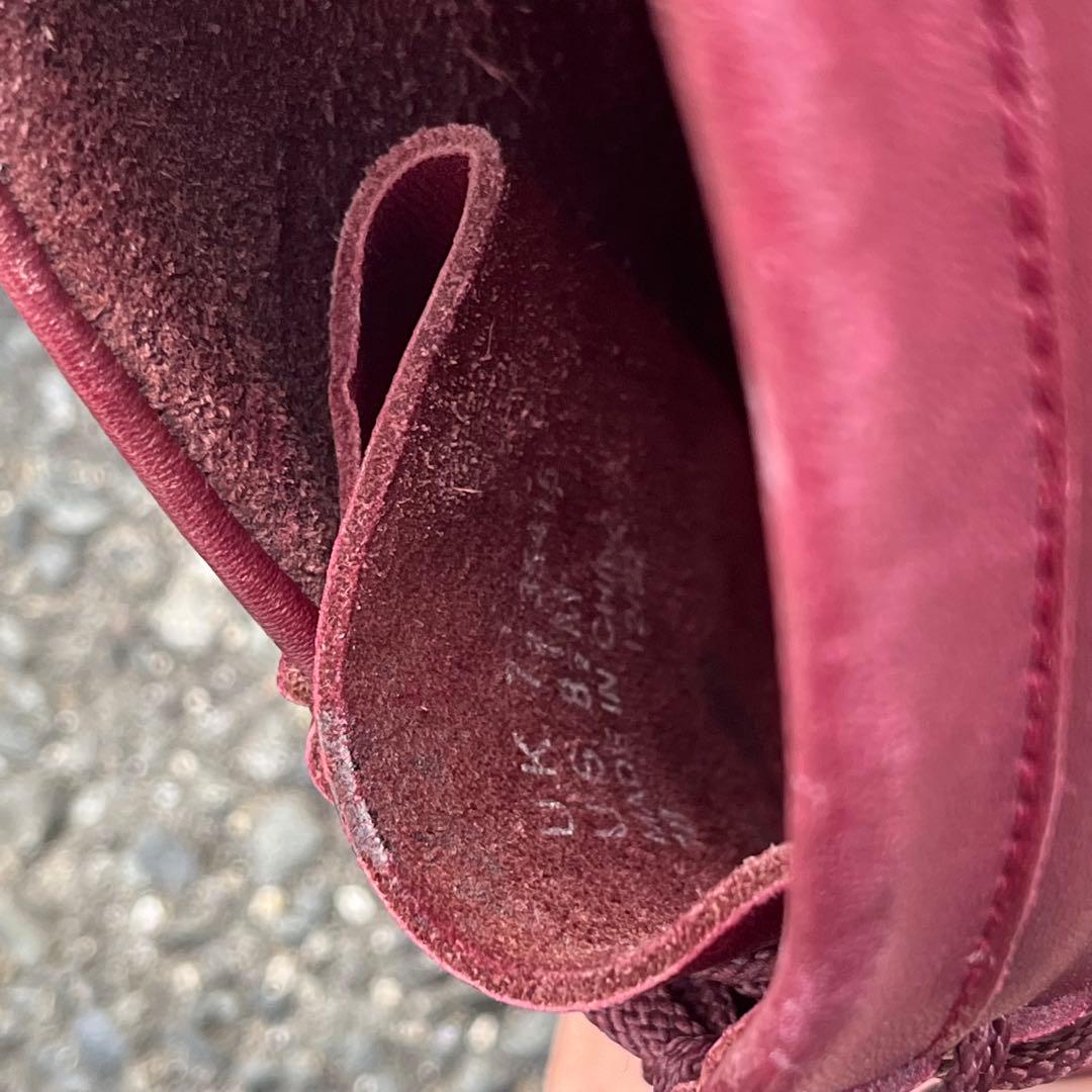 靴 clarks wallabee leather burgundy 26.5