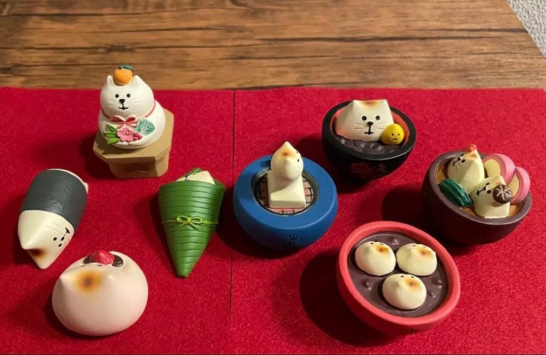 デコレ コンコンブル もち猫 正月 和菓子