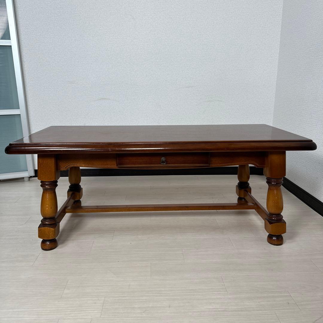 カリモク コロニアル ローテーブル リビングテーブル センターテーブル i4※