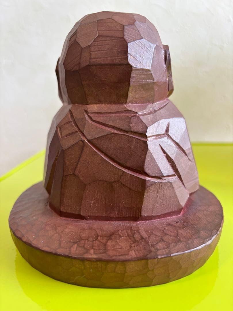 木彫　瀧川千春　『お地蔵さん』　約10センチ 木箱付き