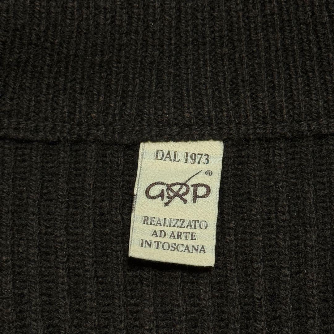 GRP DS KNIT ウールカシミヤ 茶 V M相当 イタリア製