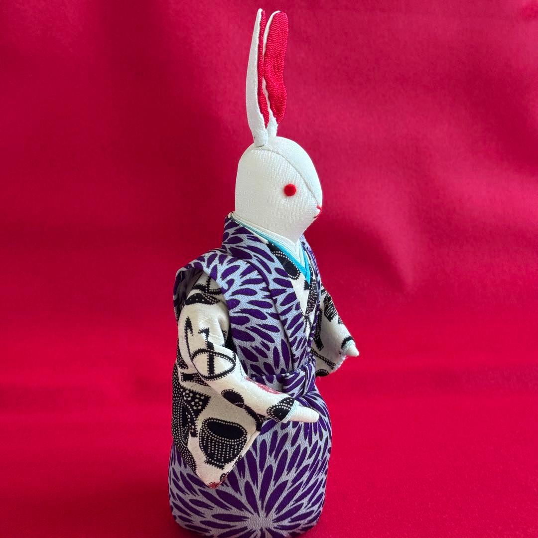 うさぎ雛　兎のひな人形　ちりめん細工