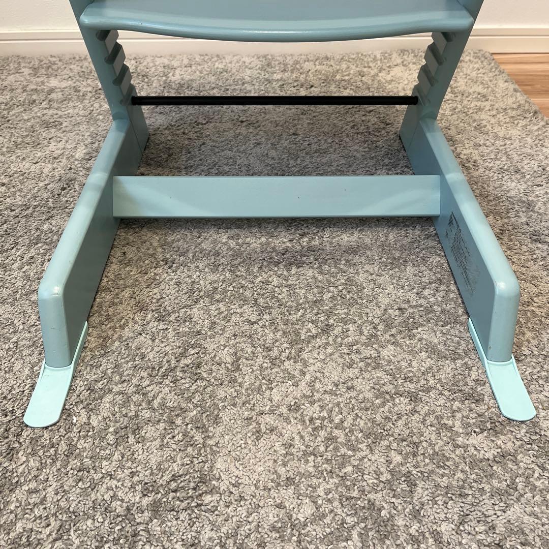 STOKKE ストッケ トリップトラップ アクアブルー 転倒防止付 廃盤色 希少