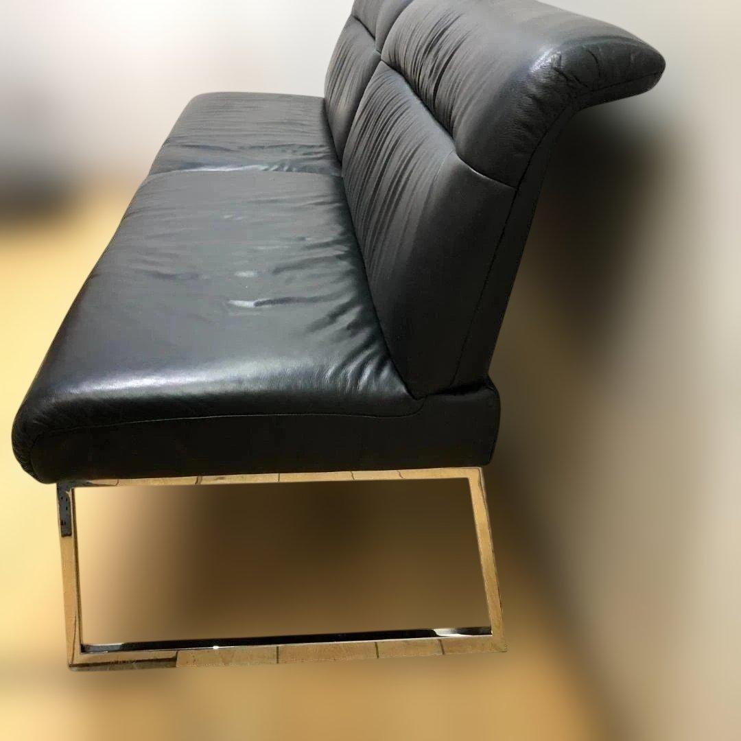 送料無料 JOOP! ヨープ ヒモラ ドイツ 本革 3人掛けソファ 黒 5041