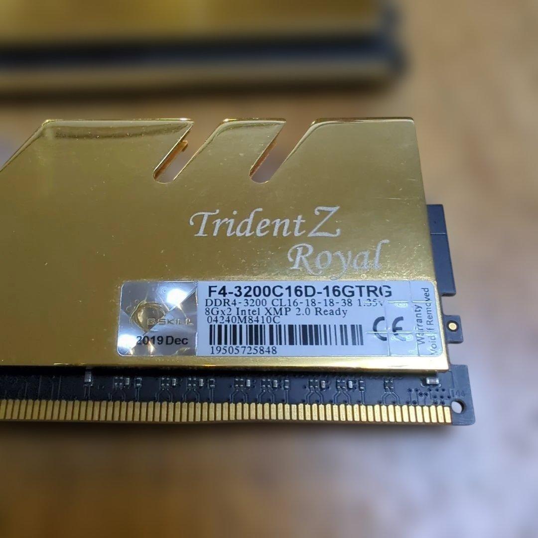 メモリー G. SKILL TRIDENT Z  DDR4-3200 16GB