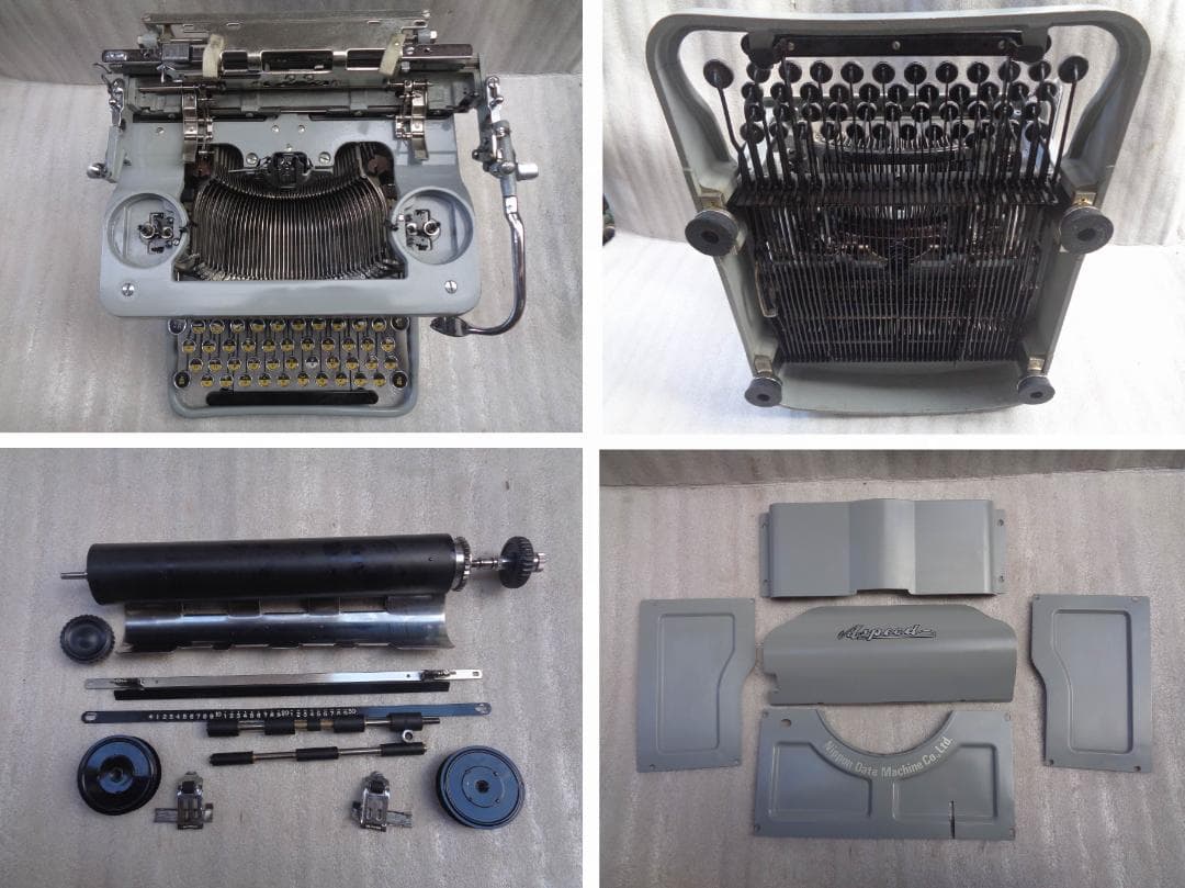 実働品　日本データマシン Aspeed 電報タイプライター　カナもじくん