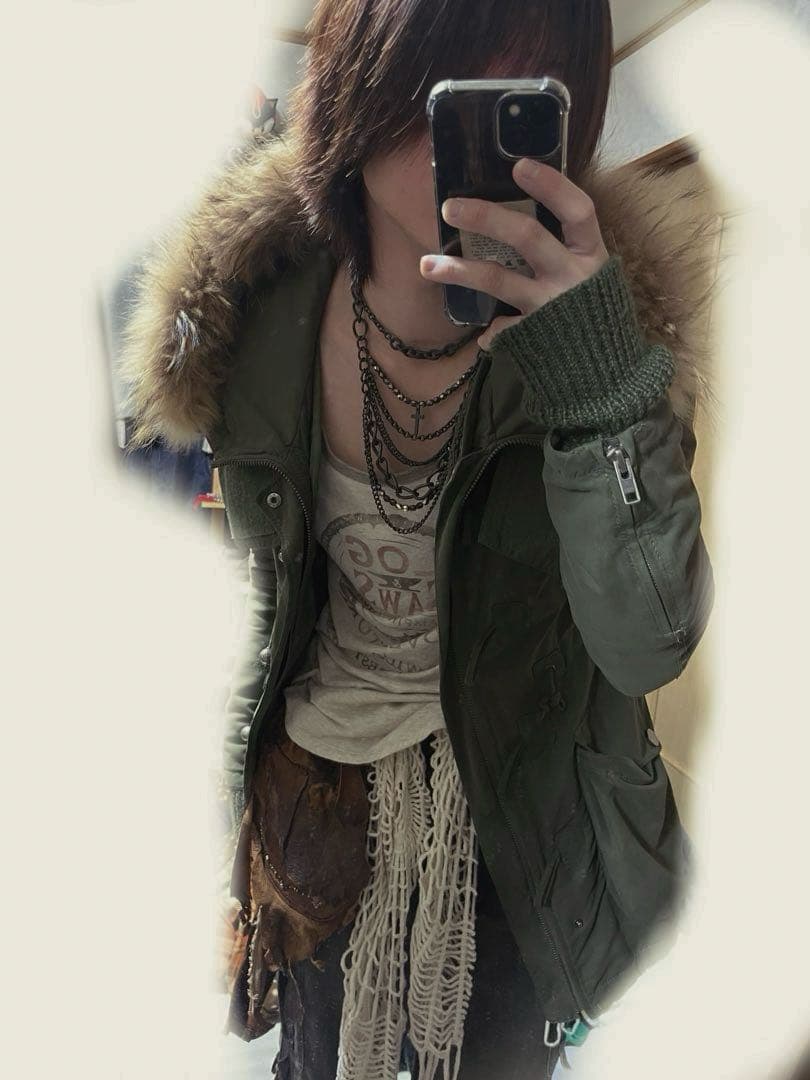 ファー付きモッズコート 亜熱帯 フェアリーグランジ