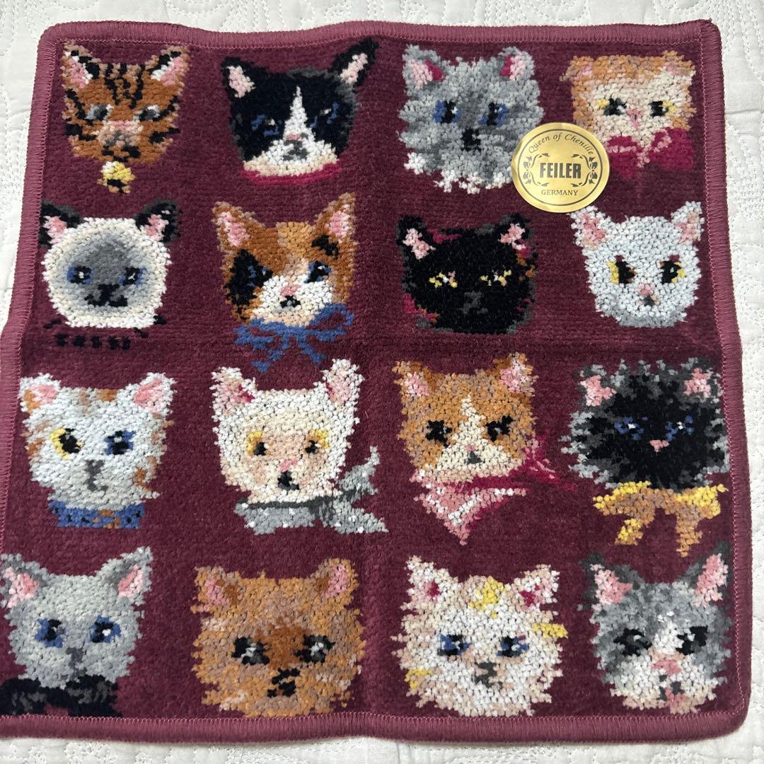 フェイラーネコハンカチとテッシュポーチSET