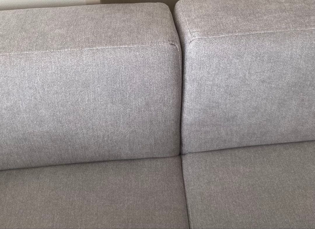 ソファー 2人〜3人掛け グレー リクライニングソファーベッド